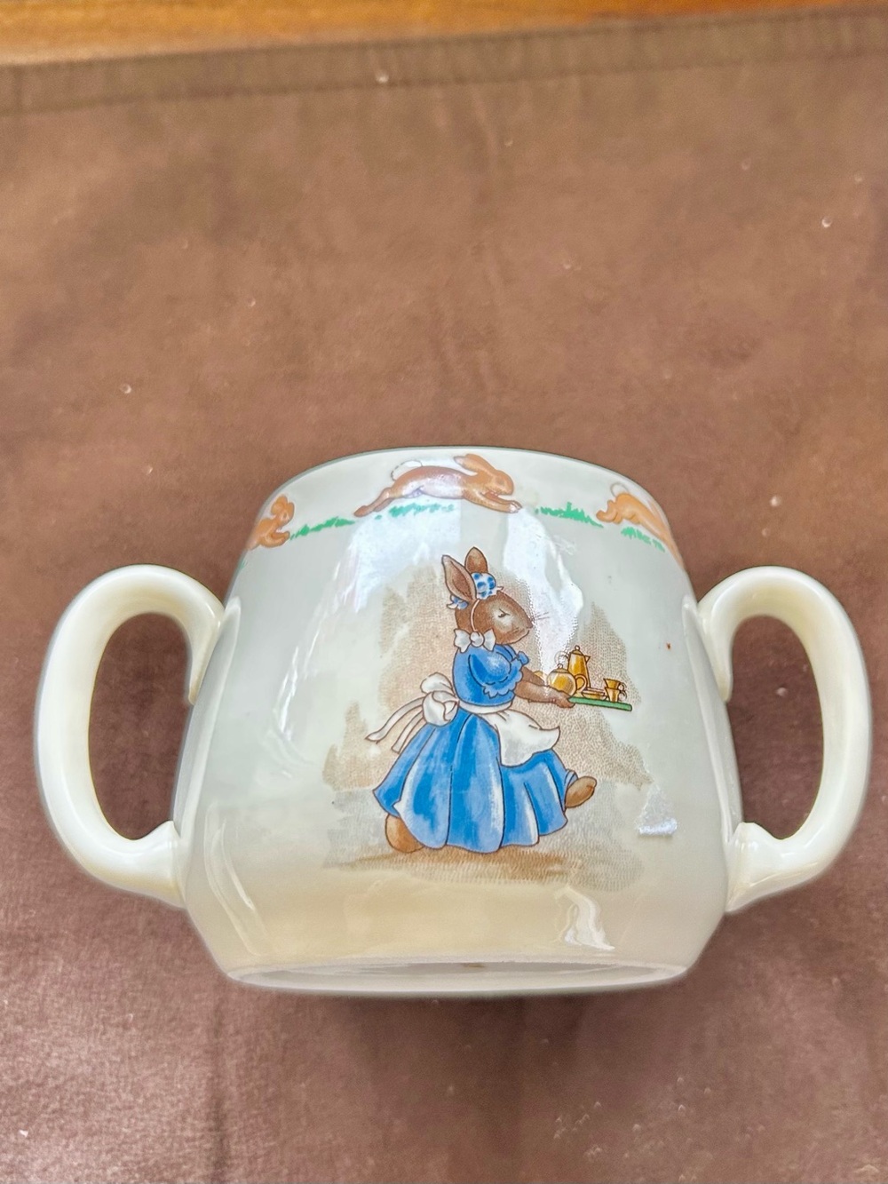 Royal Doulton Children's Bunny Parade Plate - White with Multicolor Accents - Picture 9 of 16
